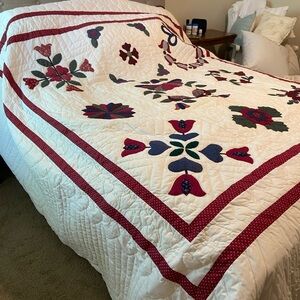 Hand made king size quilt